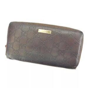 GUCCI Long Wallet Gucci Shima ?~ Authentic USED N317